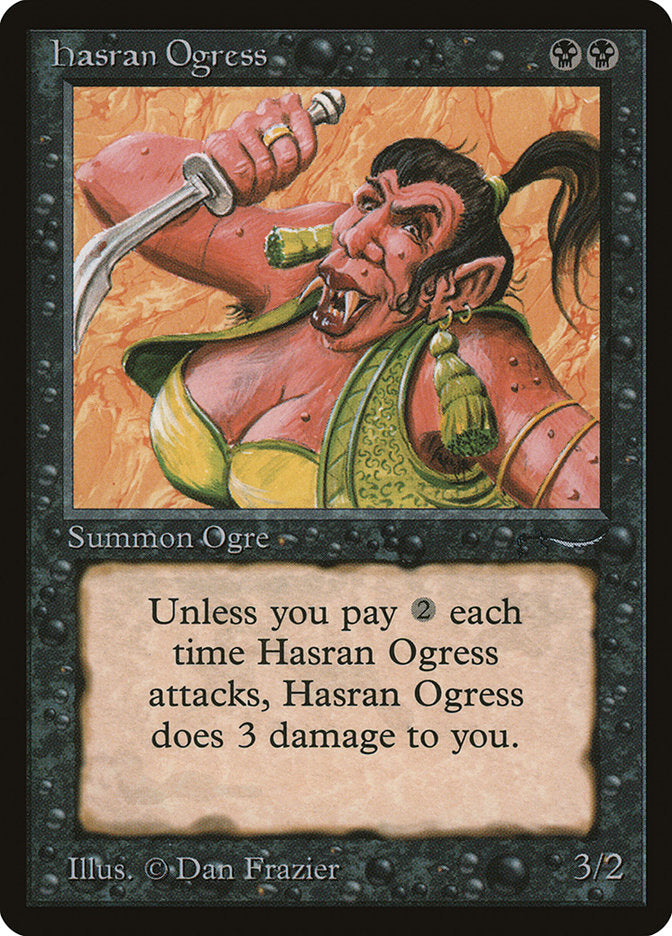 Hasran Ogress (Dark Mana Cost) [Arabian Nights] | Shuffle n Cut Hobbies & Games