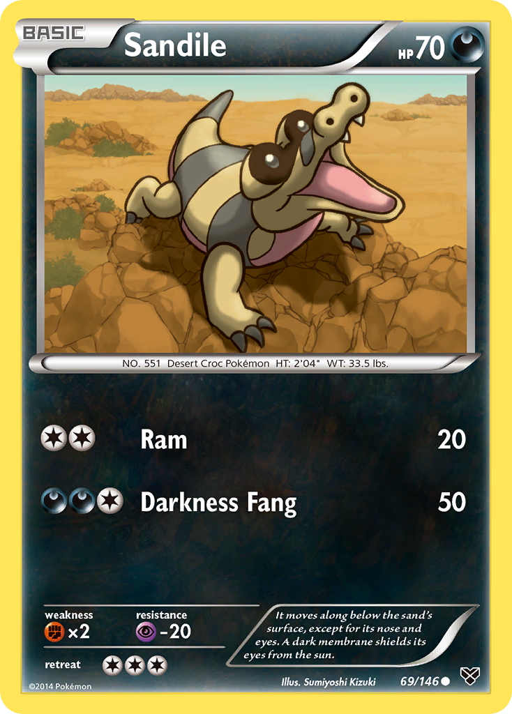 Sandile (69/146) [XY: Base Set] | Shuffle n Cut Hobbies & Games