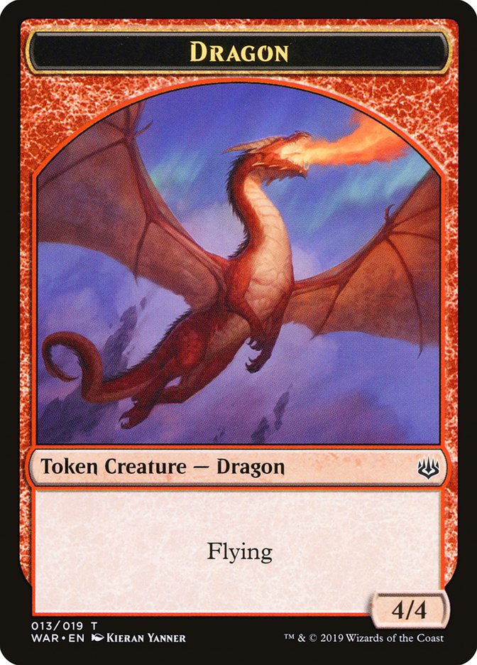 Dragon Token [War of the Spark Tokens] | Shuffle n Cut Hobbies & Games