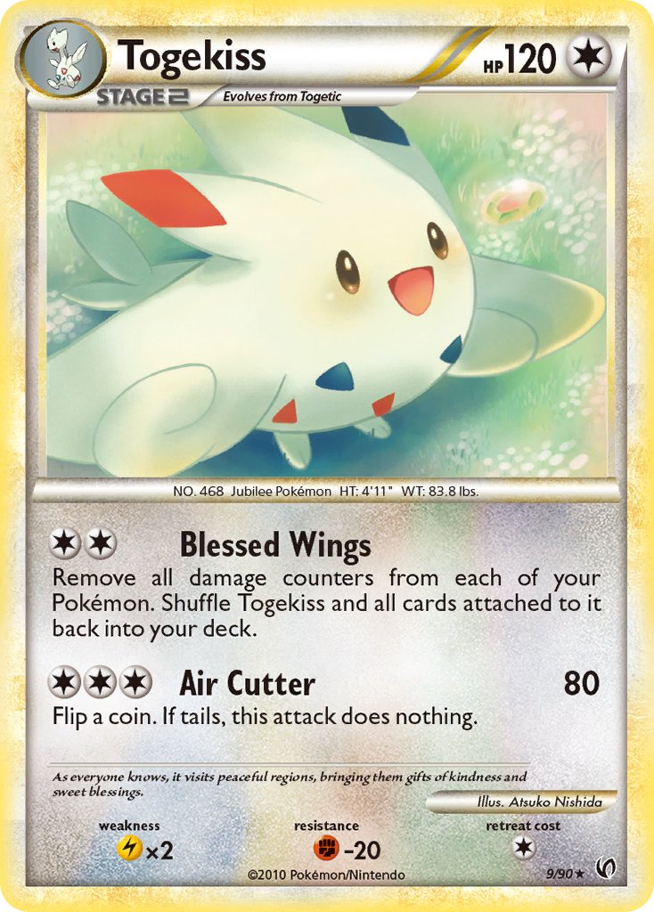 Togekiss (9/90) (Theme Deck Exclusive) [HeartGold & SoulSilver: Undaunted] | Shuffle n Cut Hobbies & Games