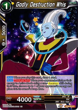 Godly Destruction Whis (Starter Deck - Rising Broly) [SD8-09] | Shuffle n Cut Hobbies & Games