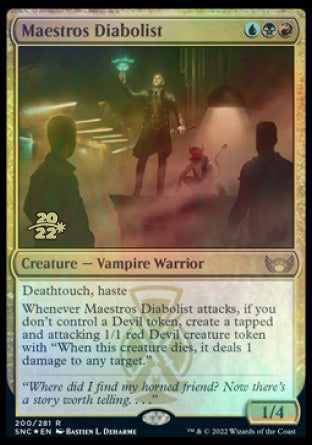 Maestros Diabolist [Streets of New Capenna Prerelease Promos] | Shuffle n Cut Hobbies & Games