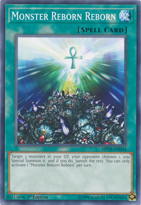 Monster Reborn Reborn [MP19-EN044] Common | Shuffle n Cut Hobbies & Games