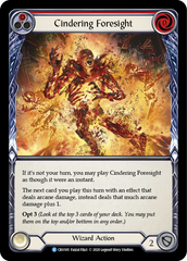 Cindering Foresight (Red) [CRU165] 1st Edition Rainbow Foil | Shuffle n Cut Hobbies & Games