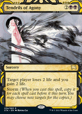 Tendrils of Agony (Foil Etched) [Strixhaven: School of Mages Mystical Archive] | Shuffle n Cut Hobbies & Games