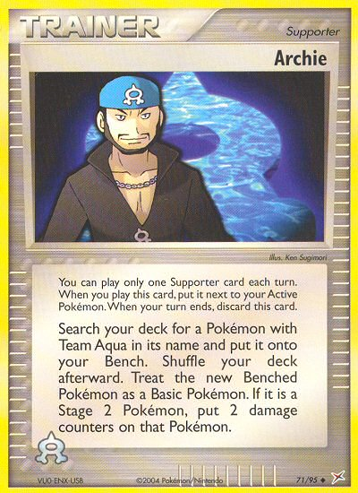 Archie (71/95) [EX: Team Magma vs Team Aqua] | Shuffle n Cut Hobbies & Games