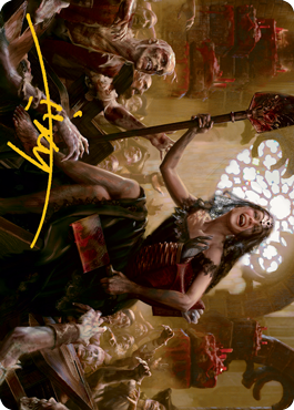 Gisa, Glorious Resurrector Art Card (Gold-Stamped Signature) [Innistrad: Midnight Hunt Art Series] | Shuffle n Cut Hobbies & Games