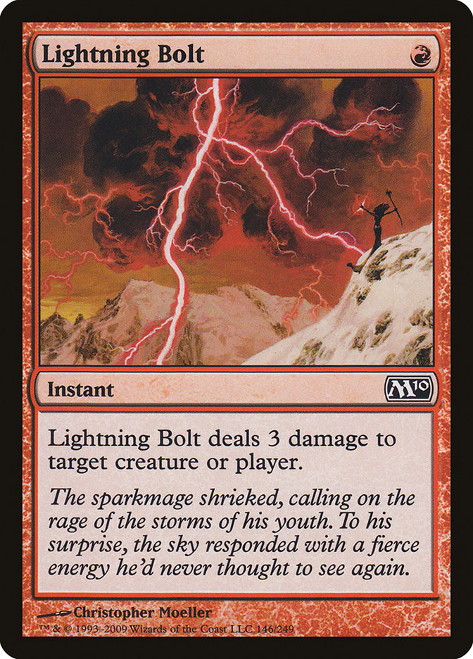 Lightning Bolt [Magic 2010] | Shuffle n Cut Hobbies & Games