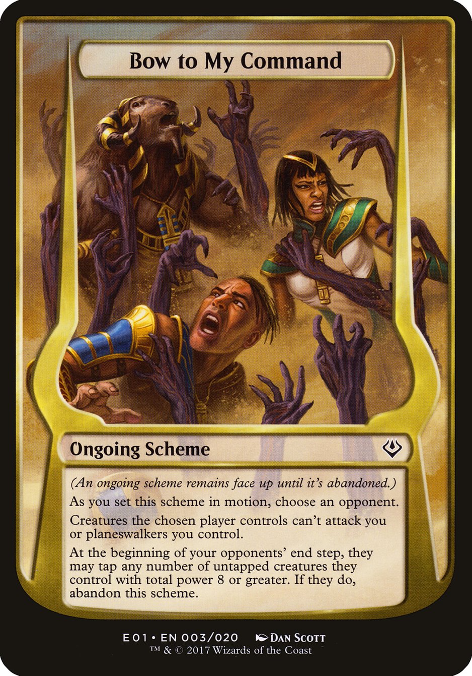 Bow to My Command (Schemes) [Archenemy: Nicol Bolas Schemes] | Shuffle n Cut Hobbies & Games