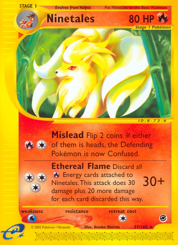 Ninetales (57/165) [Expedition: Base Set] | Shuffle n Cut Hobbies & Games