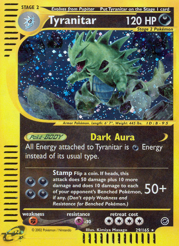 Tyranitar (29/165) [Expedition: Base Set] | Shuffle n Cut Hobbies & Games