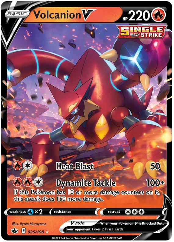 Volcanion V (025/198) [Sword & Shield: Chilling Reign] | Shuffle n Cut Hobbies & Games