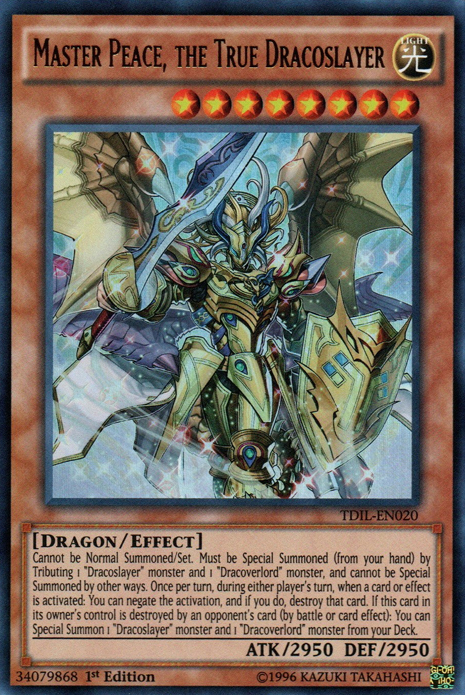 Master Peace, the True Dracoslayer [TDIL-EN020] Ultra Rare | Shuffle n Cut Hobbies & Games