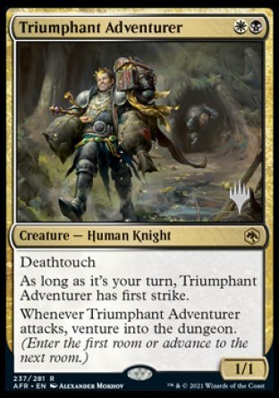 Triumphant Adventurer (Promo Pack) [Dungeons & Dragons: Adventures in the Forgotten Realms Promos] | Shuffle n Cut Hobbies & Games