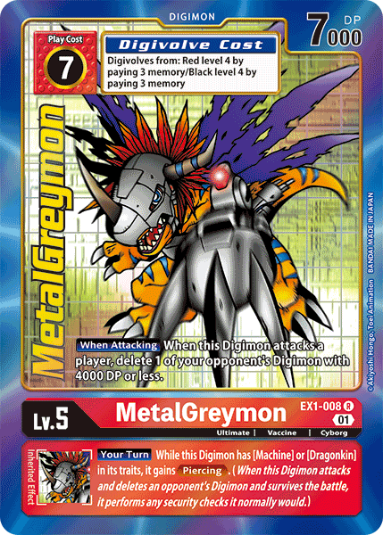 MetalGreymon [EX1-008] (Alternate Art) [Classic Collection] | Shuffle n Cut Hobbies & Games