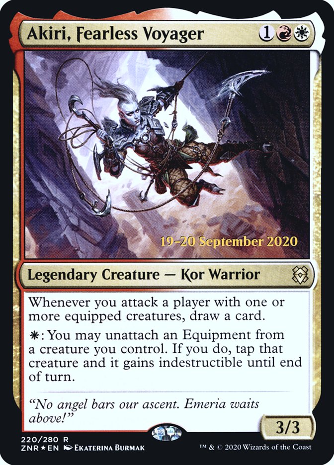 Akiri, Fearless Voyager [Zendikar Rising Prerelease Promos] | Shuffle n Cut Hobbies & Games