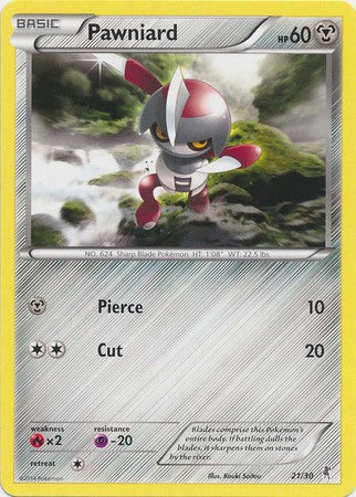 Pawniard (21/30) [XY: Trainer Kit 1 - Bisharp] | Shuffle n Cut Hobbies & Games