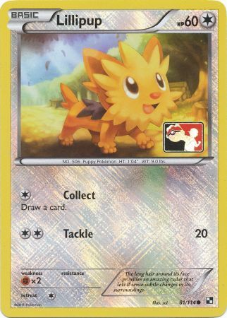 Lillipup (81/114) (League Promo) [Black & White: Base Set] | Shuffle n Cut Hobbies & Games