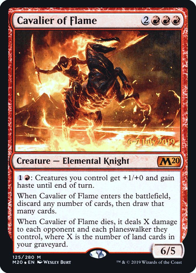 Cavalier of Flame [Core Set 2020 Prerelease Promos] | Shuffle n Cut Hobbies & Games