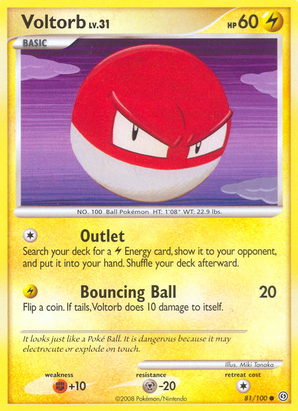 Voltorb (81/100) [Diamond & Pearl: Stormfront] | Shuffle n Cut Hobbies & Games