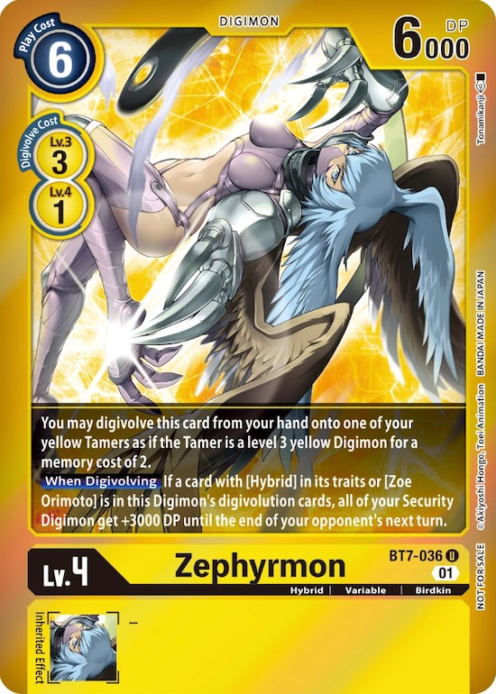 Zephyrmon [BT7-036] (Event Pack 3) [Next Adventure Promos] | Shuffle n Cut Hobbies & Games