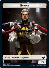 Human (001) // Human Soldier Double-Sided Token [Innistrad: Crimson Vow Tokens] | Shuffle n Cut Hobbies & Games