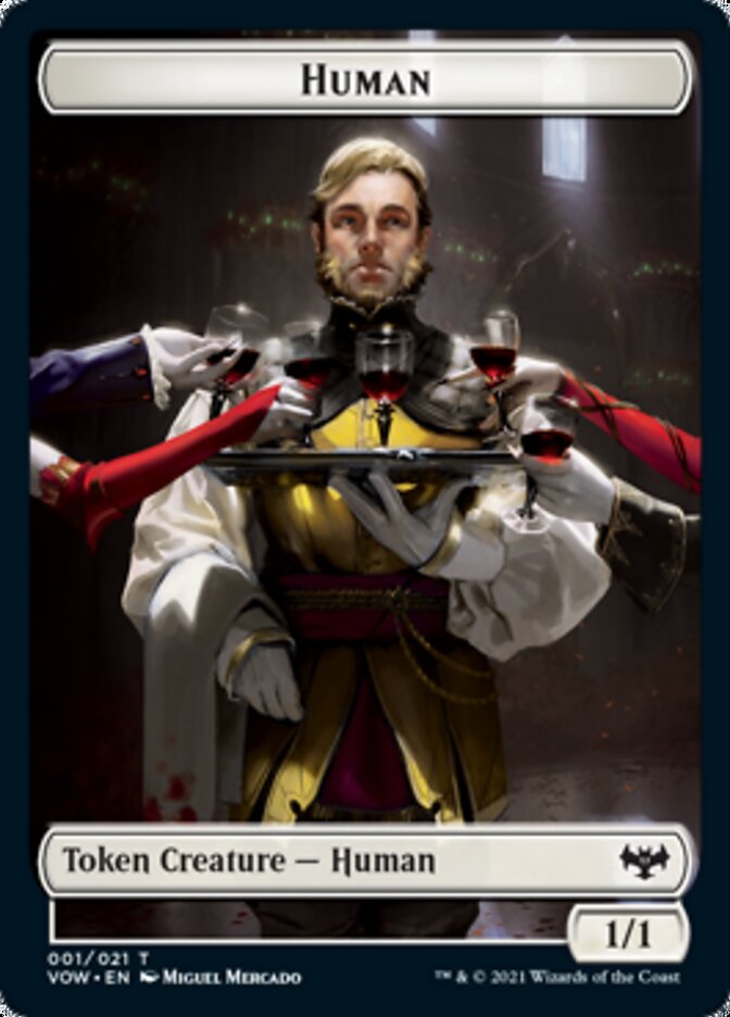 Human (001) // Spirit Cleric Double-Sided Token [Innistrad: Crimson Vow Tokens] | Shuffle n Cut Hobbies & Games