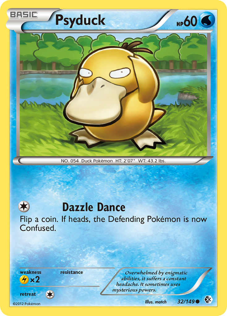 Psyduck (32/149) [Black & White: Boundaries Crossed] | Shuffle n Cut Hobbies & Games