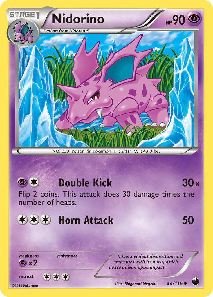 Nidorino (44/116) [Black & White: Plasma Freeze] | Shuffle n Cut Hobbies & Games