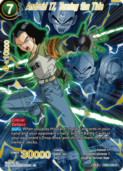 Android 17, Turning the Tide (Alternate Art) [DB2-036_R] | Shuffle n Cut Hobbies & Games