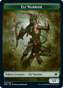 Dragon // Elf Warrior Double-Sided Token [Game Night: Free-for-All Tokens] | Shuffle n Cut Hobbies & Games