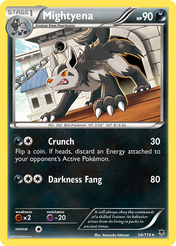 Mightyena (54/119) [XY: Phantom Forces] | Shuffle n Cut Hobbies & Games