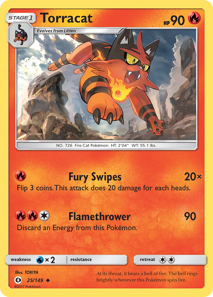 Torracat (25/149) [Sun & Moon: Base Set] | Shuffle n Cut Hobbies & Games