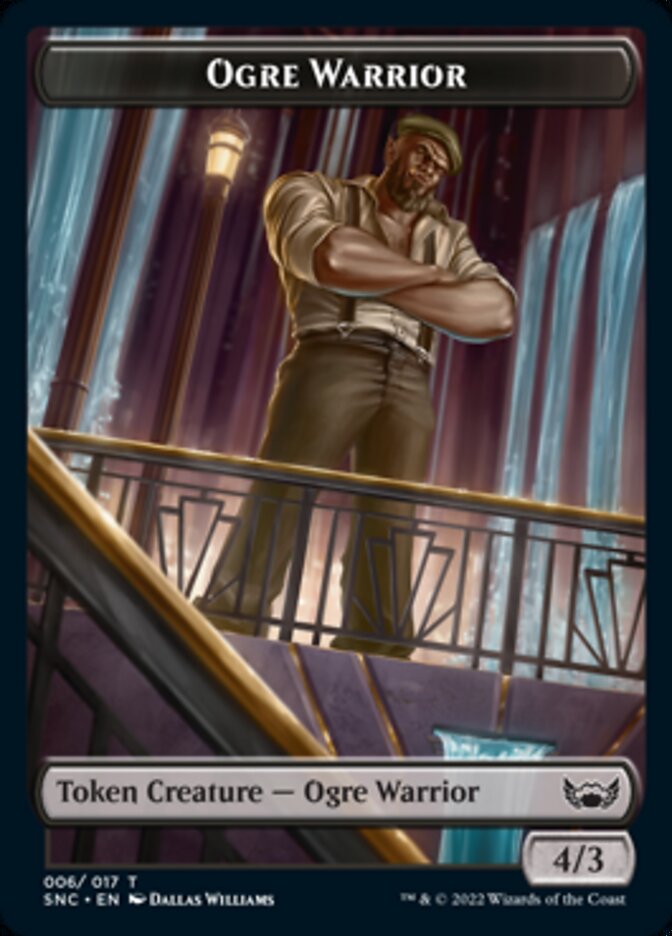 Treasure (014) // Ogre Warrior Double-Sided Token [Streets of New Capenna Tokens] | Shuffle n Cut Hobbies & Games