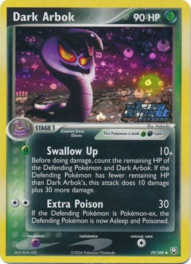 Dark Arbok (29/109) (Stamped) [EX: Team Rocket Returns] | Shuffle n Cut Hobbies & Games