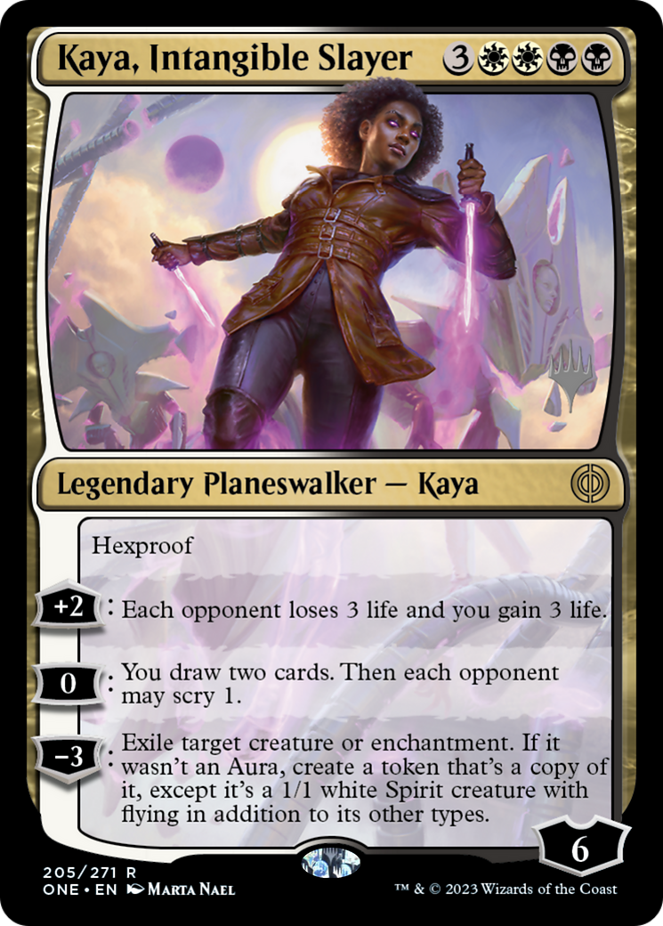 Kaya, Intangible Slayer (Promo Pack) [Phyrexia: All Will Be One Promos] | Shuffle n Cut Hobbies & Games