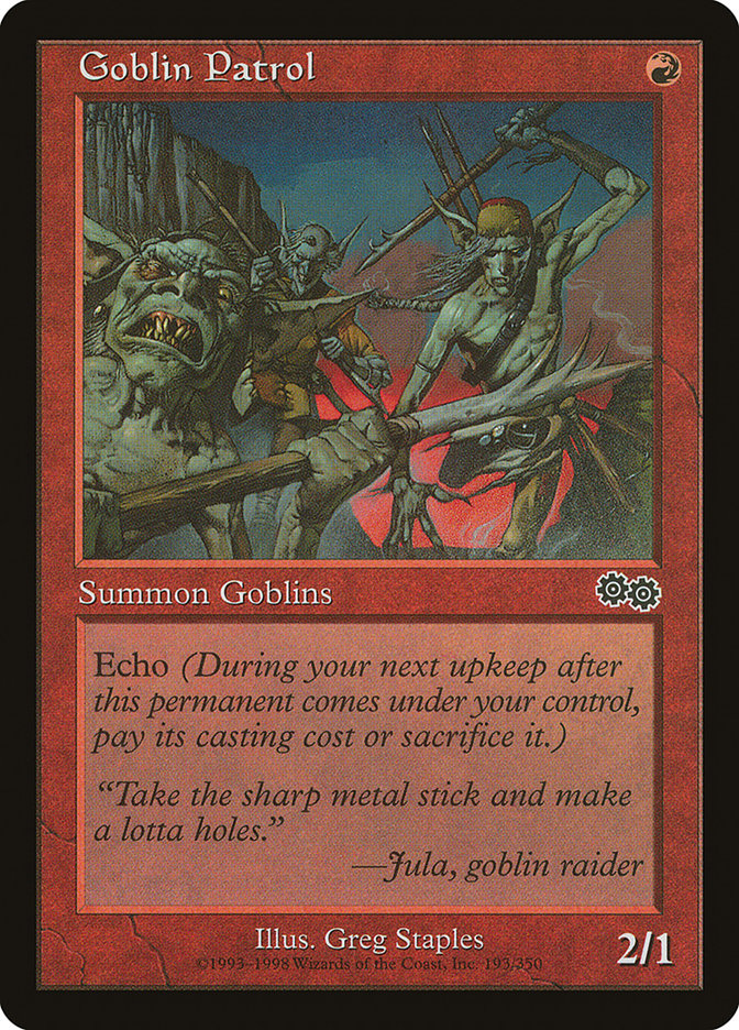 Goblin Patrol [Urza's Saga] | Shuffle n Cut Hobbies & Games