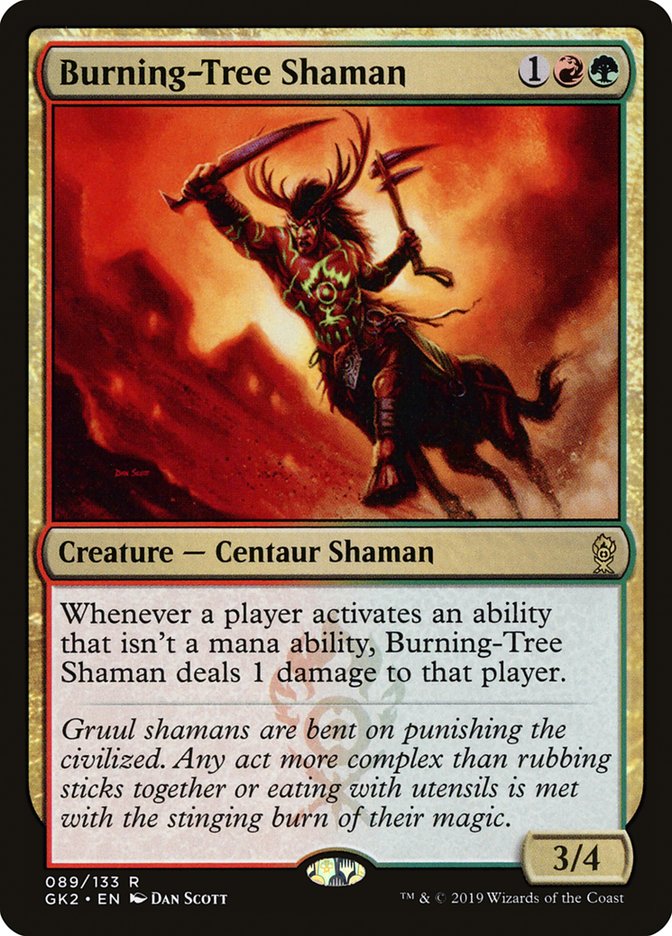 Burning-Tree Shaman [Ravnica Allegiance Guild Kit] | Shuffle n Cut Hobbies & Games