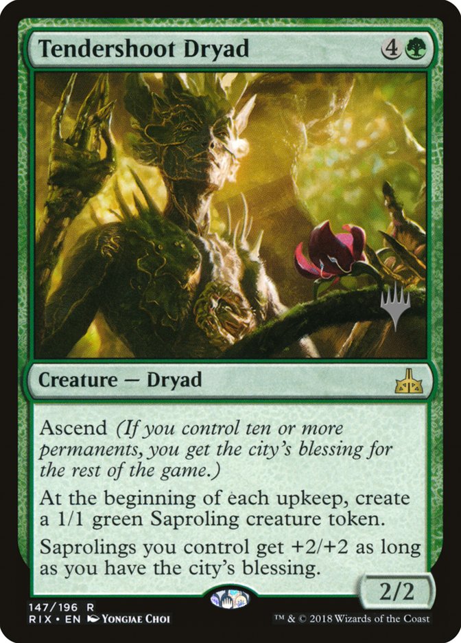 Tendershoot Dryad (Promo Pack) [Rivals of Ixalan Promos] | Shuffle n Cut Hobbies & Games