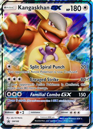 Kangaskhan GX (SM188) (Jumbo Card) [Sun & Moon: Black Star Promos] | Shuffle n Cut Hobbies & Games