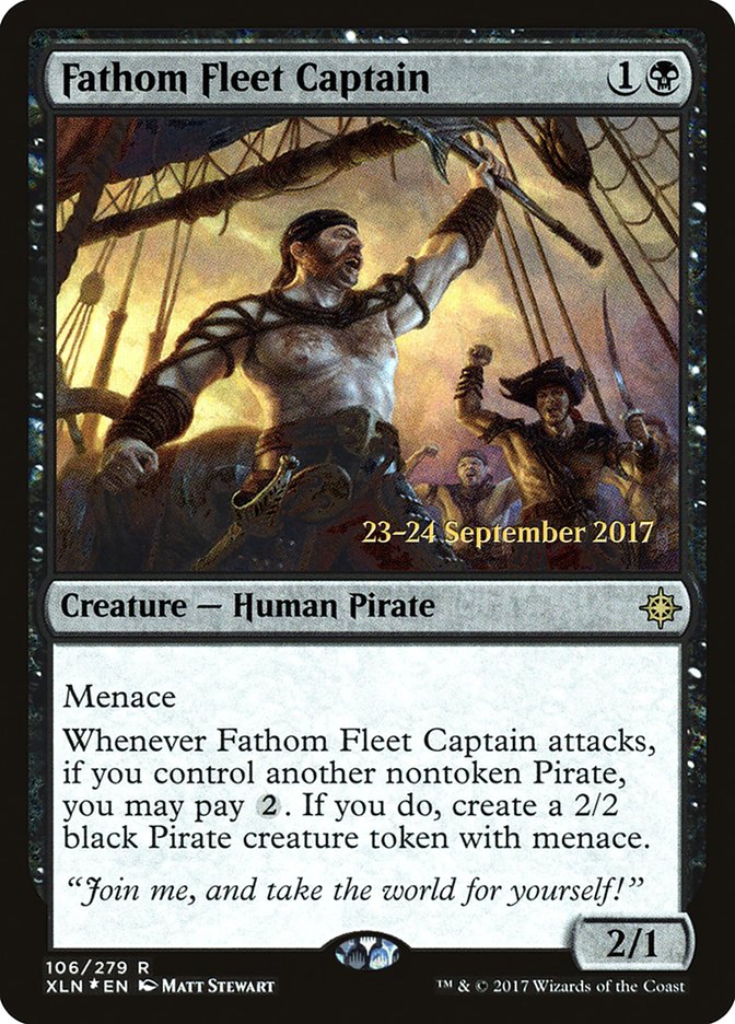 Fathom Fleet Captain [Ixalan Prerelease Promos] | Shuffle n Cut Hobbies & Games