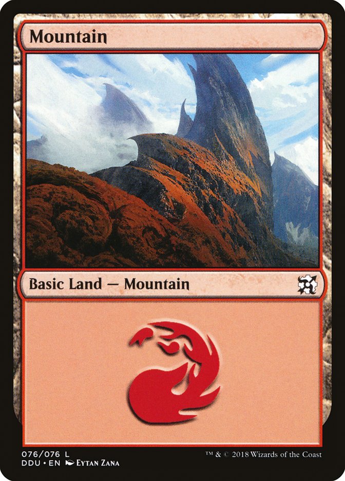 Mountain (76) [Duel Decks: Elves vs. Inventors] | Shuffle n Cut Hobbies & Games