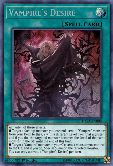 Vampire's Desire [DASA-EN008] Secret Rare | Shuffle n Cut Hobbies & Games