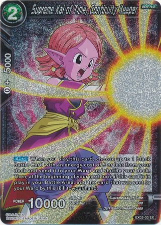 Supreme Kai of Time, Continuity Keeper (Foil) (EX02-03) [Dark Demon's Villains] | Shuffle n Cut Hobbies & Games