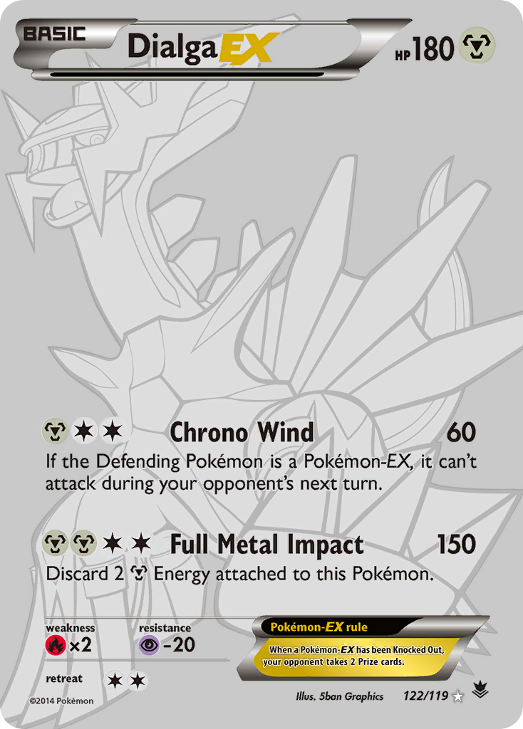 Dialga EX (122/119) [XY: Phantom Forces] | Shuffle n Cut Hobbies & Games