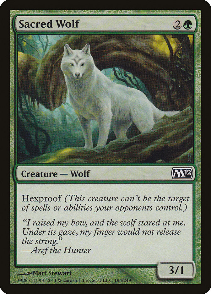 Sacred Wolf [Magic 2012] | Shuffle n Cut Hobbies & Games