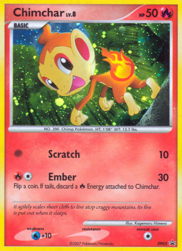 Chimchar (DP02) [Diamond & Pearl: Black Star Promos] | Shuffle n Cut Hobbies & Games