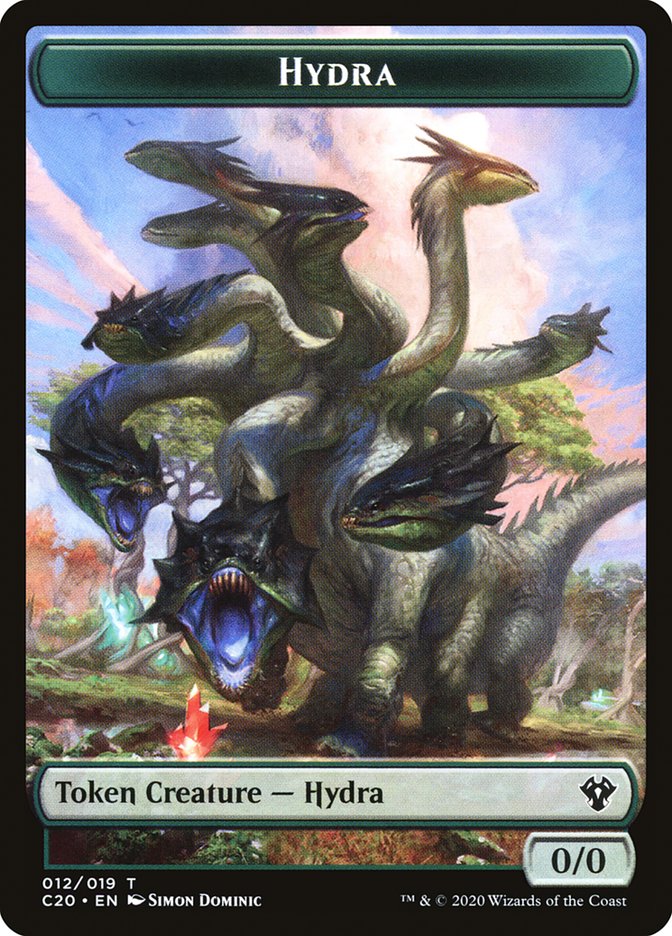 Beast (010) // Hydra Double-Sided Token [Commander 2020 Tokens] | Shuffle n Cut Hobbies & Games