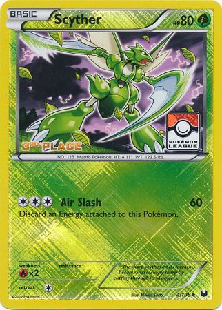 Scyther (4/108) (League Promo 3rd Place) [Black & White: Dark Explorers] | Shuffle n Cut Hobbies & Games