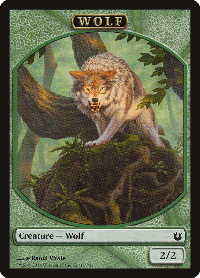 Wolf Token [Born of the Gods Tokens] | Shuffle n Cut Hobbies & Games